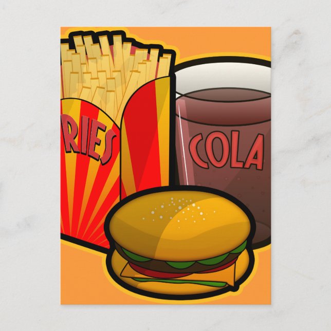 Cartão Postal Hamburger (Frente)