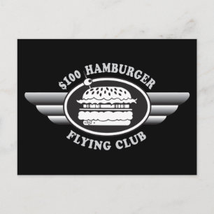 Cartão Postal Hambúrger de 100 Dólares - Clube Voador