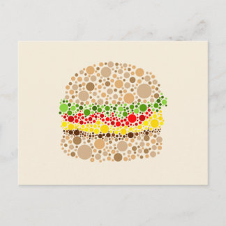 Cartão Postal Hamburger em Pontos