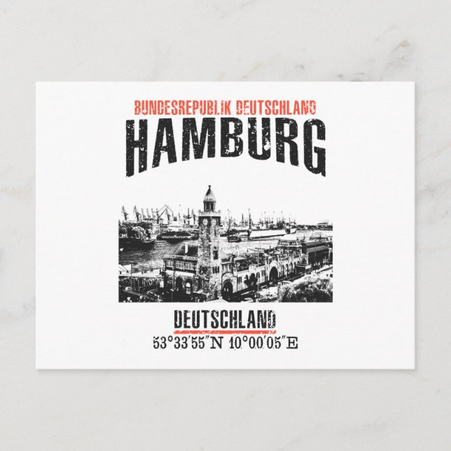 Cartão Postal Hamburgo (Frente)