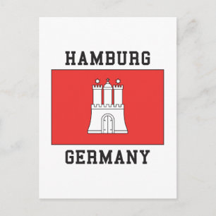 Cartão Postal Hamburgo Alemanha