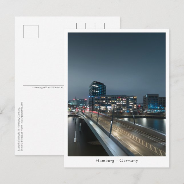 Cartão Postal Hamburgo Alemanha (Frente/Verso)