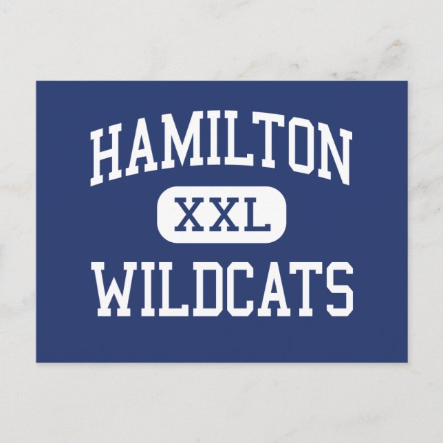 Cartão Postal Hamilton Wildcats Middle Memphis Tennessee (Frente)