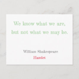 Cartão Postal Hamlet