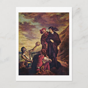 Cartão Postal Hamlet E Horatio No Cemitério