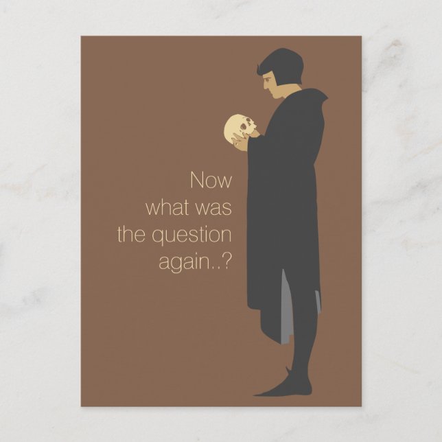 Cartão Postal Hamlet segurando um crânio CC0720 Beggarstaffs (Frente)