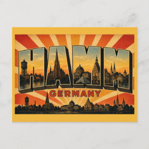 Cartão Postal Hamm Alemanha Pauluskirche