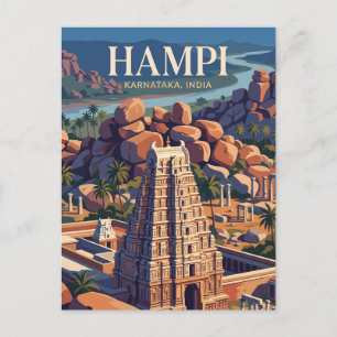 Cartão Postal Hampi Índia