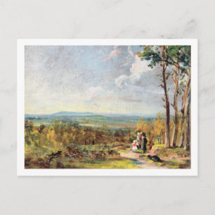 Cartão Postal Hampstead Heath Looking Towards Harrow, 1821 (óleo