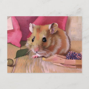 Cartão Postal Hamster Bonito
