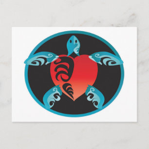 Cartão Postal Hanauma Bay Hawaii Turtle