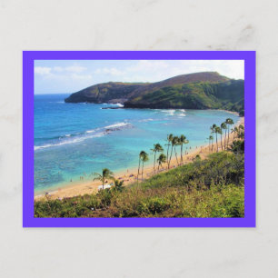 Cartão Postal Hanauma Bay, Honolulu, Oahu, Vista do Havaí