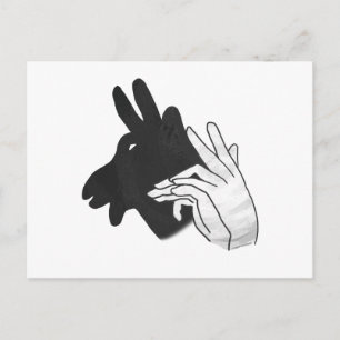 Cartão Postal Hand Silhouette Billy Goat