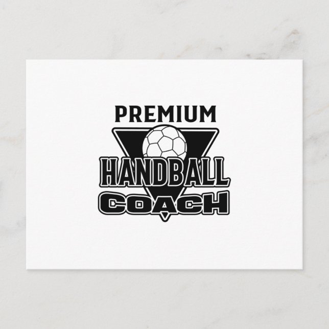 Cartão Postal Handball Coach (Frente)