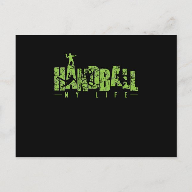 Cartão Postal Handball "My Life" (Frente)