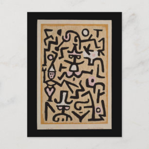 Cartão Postal Handbill Klee Fine Art do comediante