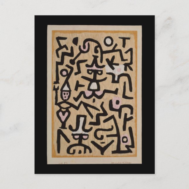 Cartão Postal Handbill Klee Fine Art do comediante (Frente)