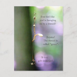 Cartão Postal Hanging by a thread