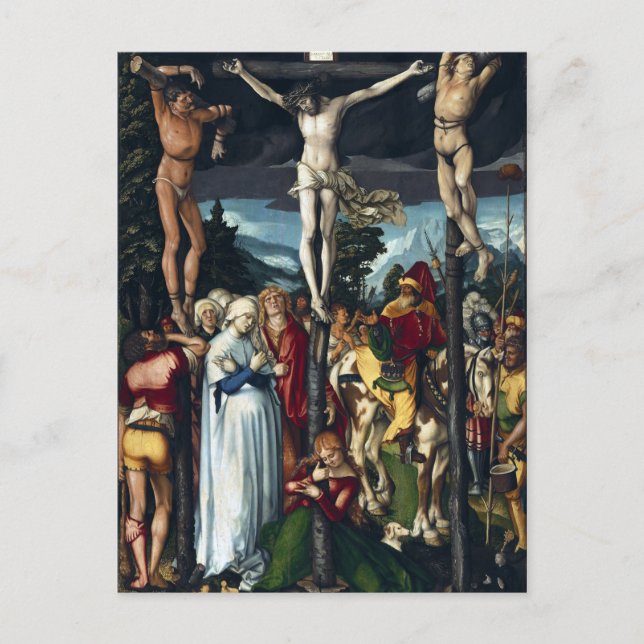 Cartão Postal Hans Baldung Grien A crucificação do Cristo (Frente)
