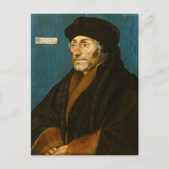 Cartão Postal Hans Holbein, o Jovem Erasmo de Roterdão (Frente)