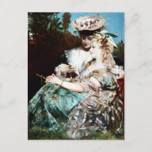 Cartão Postal Hans Makart, A carta de amor (1875)