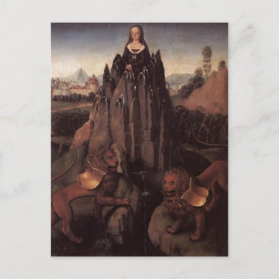 Cartão Postal Hans Memling - Alegoria com uma Virgem