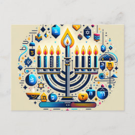 Cartão Postal Hanukkah