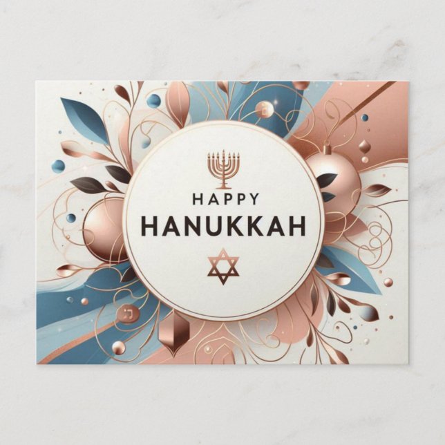 Cartão Postal Hanukkah (Frente)