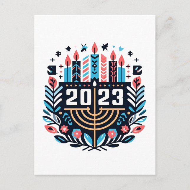 Cartão Postal Hanukkah 2023 (Frente)