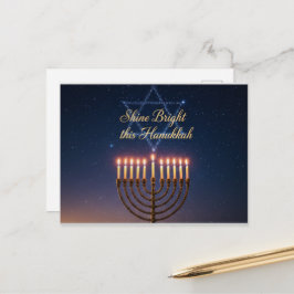 Cartão Postal Hanukkah Lights Postcard