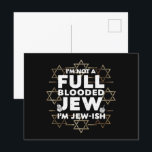 Cartão Postal Hanukkah Não Judeu de Sangue Total Chanukah Judaic<br><div class="desc">Hanukkah Não Judeu de Sangue Total Chanukah Judaico</div>