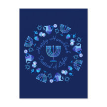 Hanukkiah Happy Hanukkah Holiday Menorah