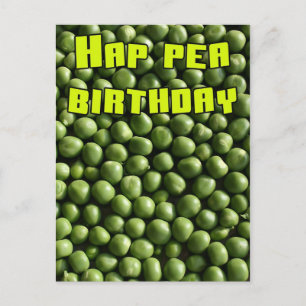 Cartão Postal Hap Pea Birthday