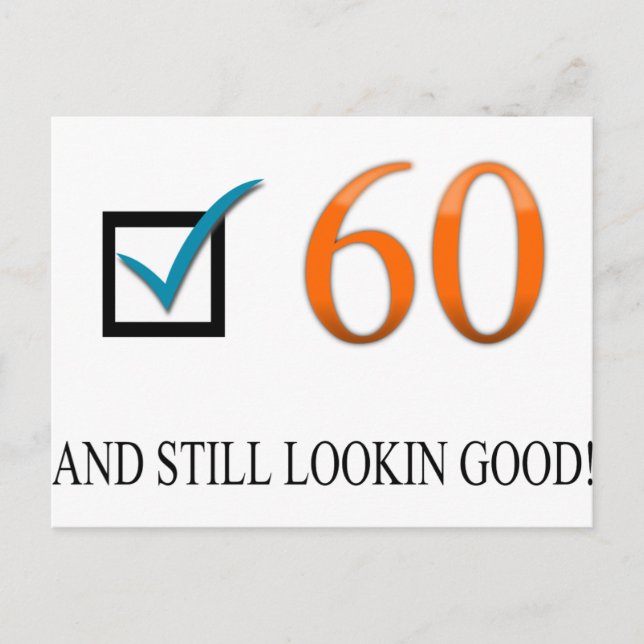 Cartão Postal Happy 60th Birthday (Frente)