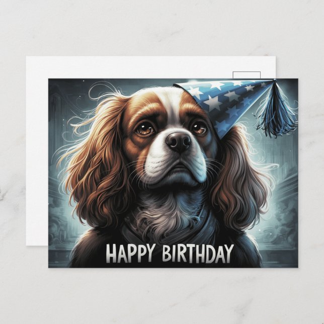 Cartão Postal Happy Birthday 2026 Postcards Dog -7 (Frente/Verso)