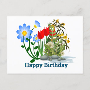 Cartão Postal Happy Birthday Postcard
