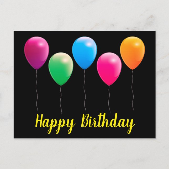 Cartão Postal Happy birthday postcards (Frente)
