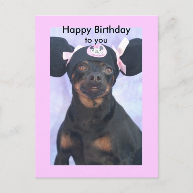 Cartão Postal Happy Birthday, to you (Frente)