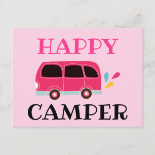 Cartão Postal Happy Camper Van