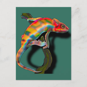 Cartão Postal Happy Chameleon