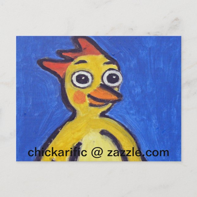 Cartão Postal Happy Chickarific Postcard (Frente)