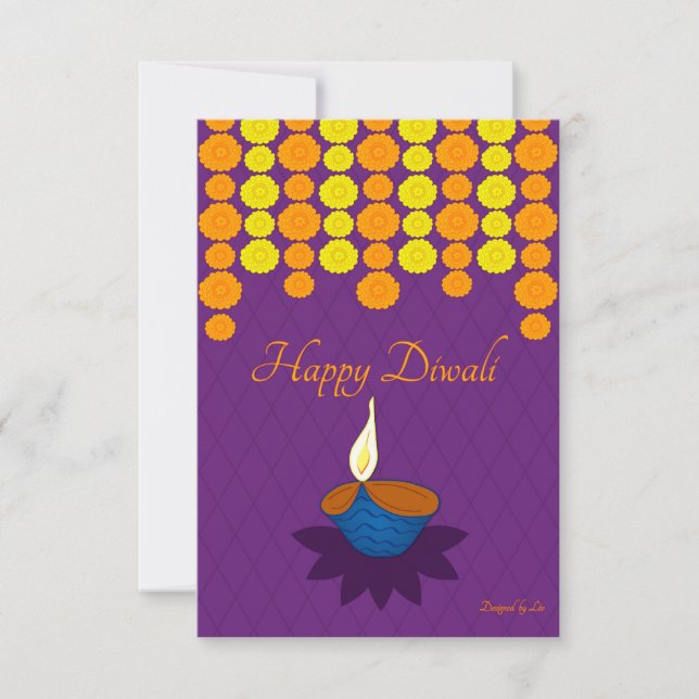 Cartão postal Happy Diwali (Frente)