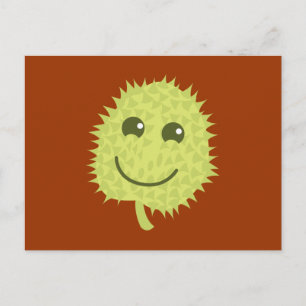 Cartão Postal Happy Durian fruta
