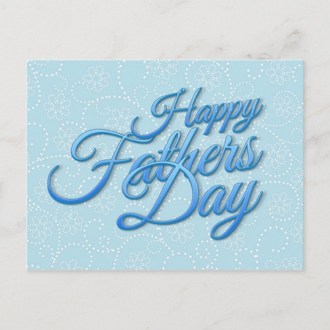 Cartão Postal Happy Fathers Day (Frente)