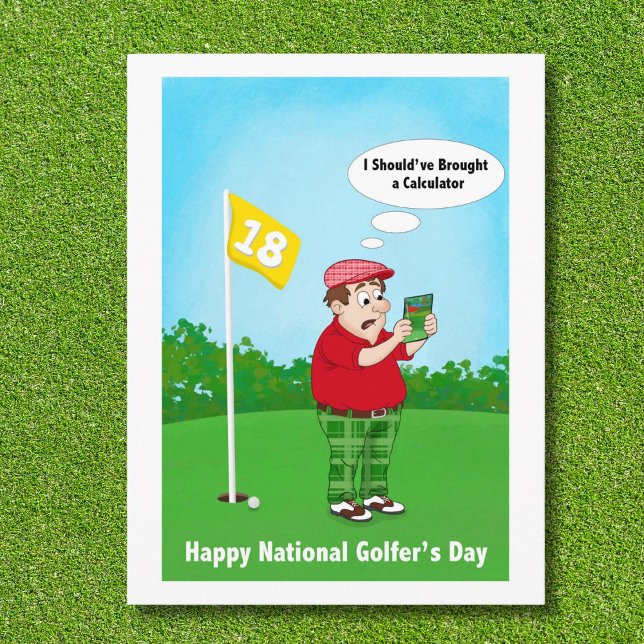 Cartão Postal Happy Golfers Day Humor April 10 (Criador carregado)