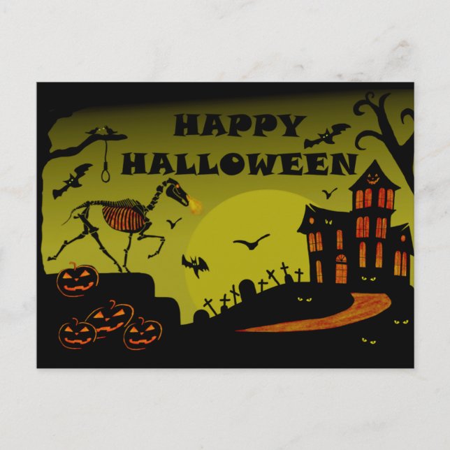Cartão Postal Happy Halloween  (Frente)
