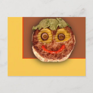 Cartão Postal Happy Hamburger