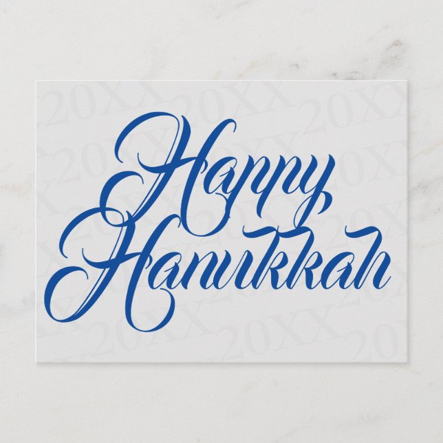 Cartão Postal Happy Hanukkah (Frente)