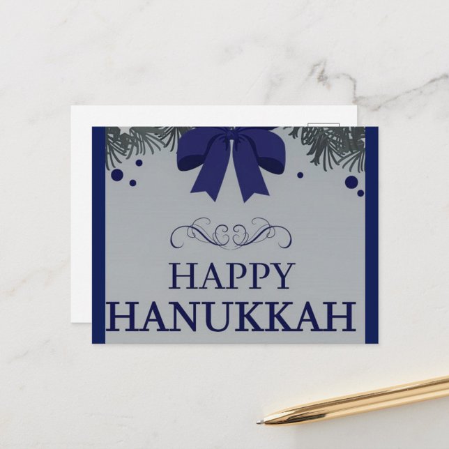 Cartão Postal Happy Hanukkah (Celebrate the eight-day Jewish Festival of Lights!)