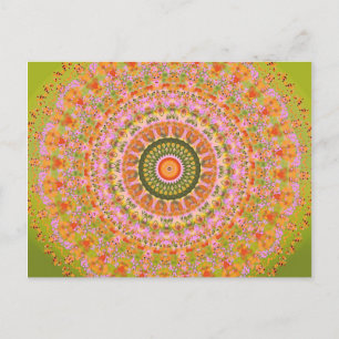 Cartão Postal Happy Hippy Mandala
